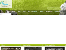 Tablet Screenshot of forest4dev.org